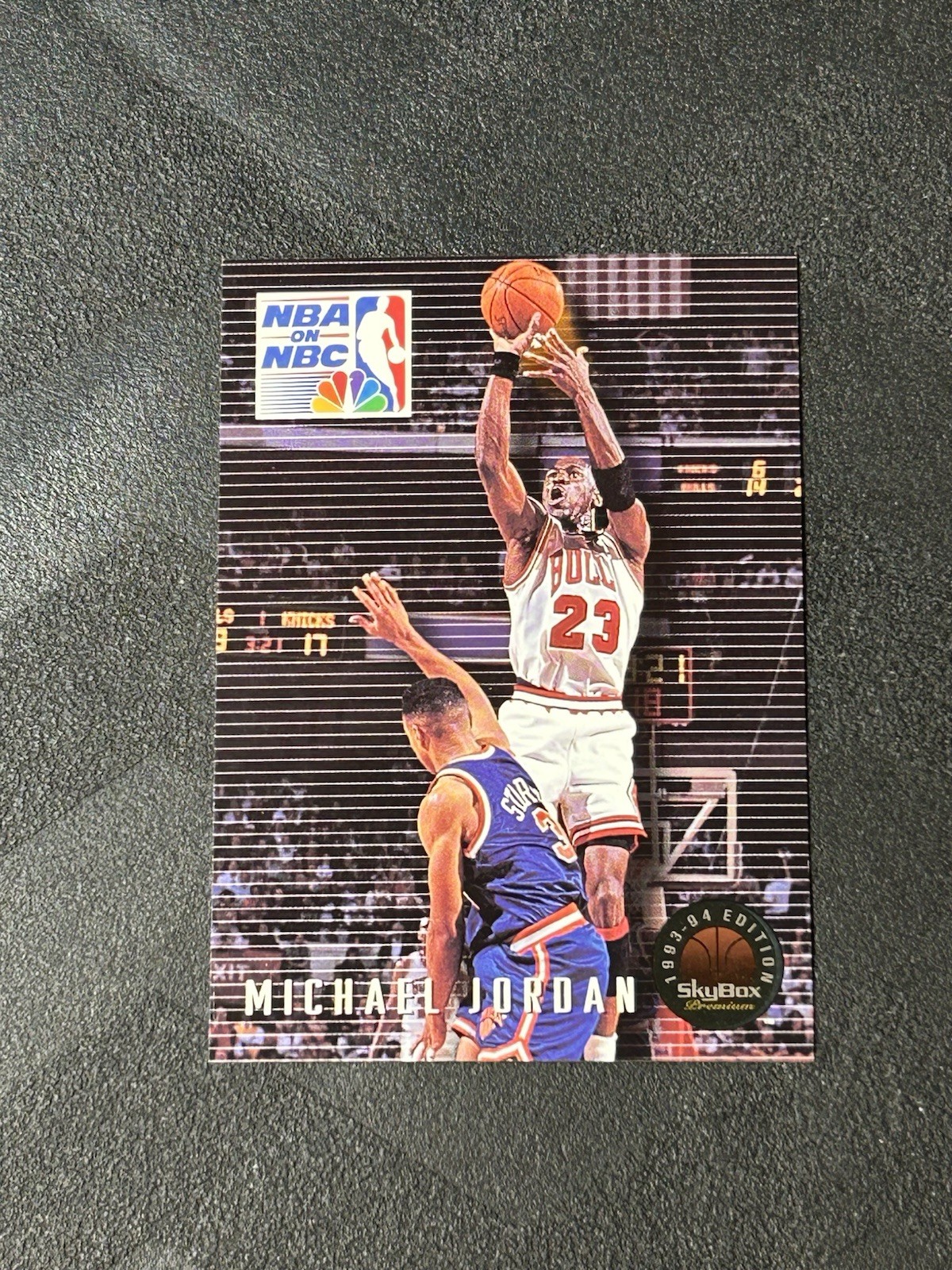 1993-94 Skybox Premium • Michael Jordan “NBA ON NBC” #14 • Chicago Bulls (A)