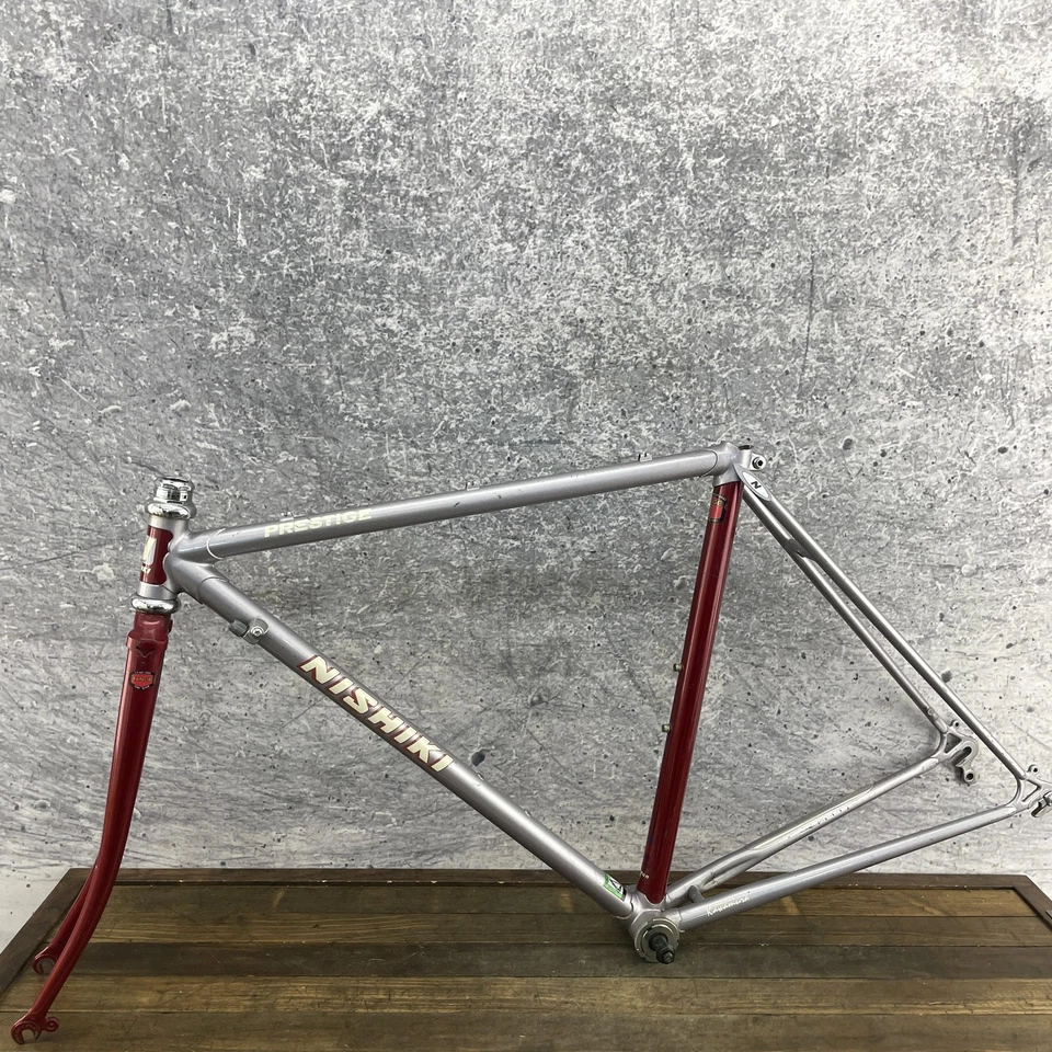 Cuadro de bicicleta de carretera vintage Nishiki Prestige 50 cm Tange 2 acero 700c 126 mm años 80 Foto 4 de 4