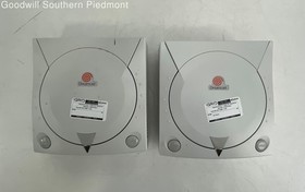 Lot of 2 Sega Dreamcast Video Game Consoles - For Parts or Repair