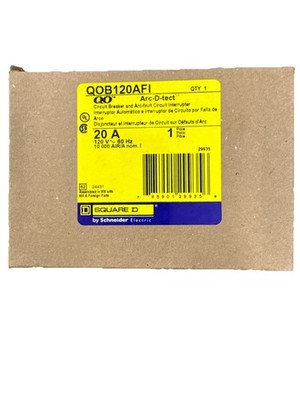 Square D QOB120AFI 20A 1 Pole Circuit Breaker