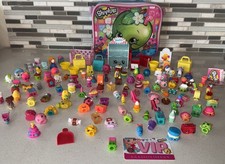 HUGE Shopkins Lot of 133 Figures Mixed Seasons Plus Bag