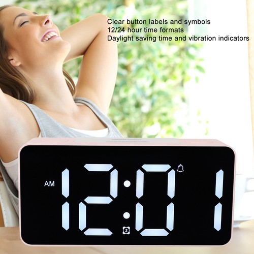 Reloj Despertador Extra con Agitador de Cama Pantalla LED Grande Cama Alarma Agitadora GS0 - Imagen 4 de 23