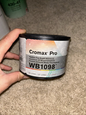 CROMAX PRO WB1098 MEDIUM FINE BRIGHT ALUMINUM  16.9 FL OZ 0.5 L MIXING COLOR