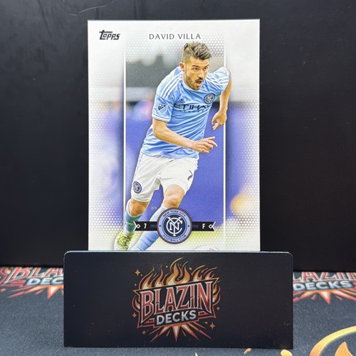 David Villa [Blue Jersey] #100 2017 Topps MLS card