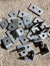 Channel Unistrutt type Square plates, two hole plates and angle plates.