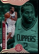 2021-22 PANINI ILLUSIONS TROPHY COLLECTION EMERALD #102 KAWHI LEONARD LOS ANGELE