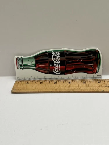 Coca-Cola Ruler with Bottle 6 inches NOS  VINTAGE Plastic 6”