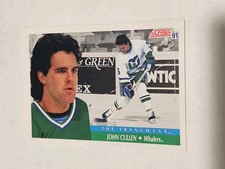 1991-92 Score American John Cullen #421 Hartford Whalers