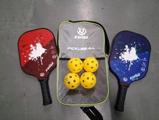 Xspak pickleball Pro 1.0 paddle set , 2 Paddles , 4 Balls And A Bag NEW