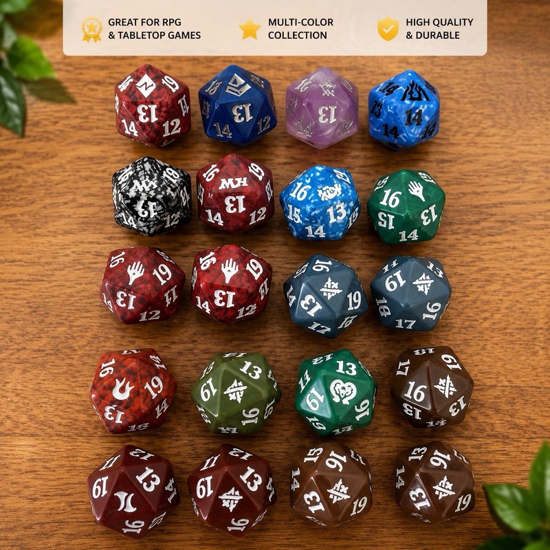 Magic The Gathering MTG Dice Lot Of 19