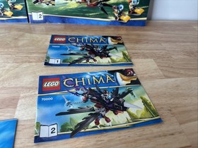 LEGO Legends of Chima Instruction Manual Lot Only (70006, 70000, 70103, 70113)
