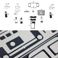 Innenraum Dekor Cockpit FüR Toyota Corolla 2007-2007 Piano Schwarz Optik 20Tlg
