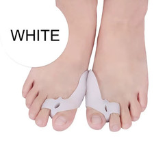 1 Pair Silicone Gel Bunion Toe Corrector Orthotics Straightener Separators Pain