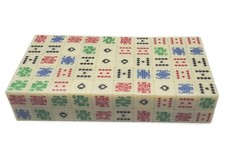 Bulk Lot 100 Poker Dice Ivory Base Tone Bright Multi Color Symbols