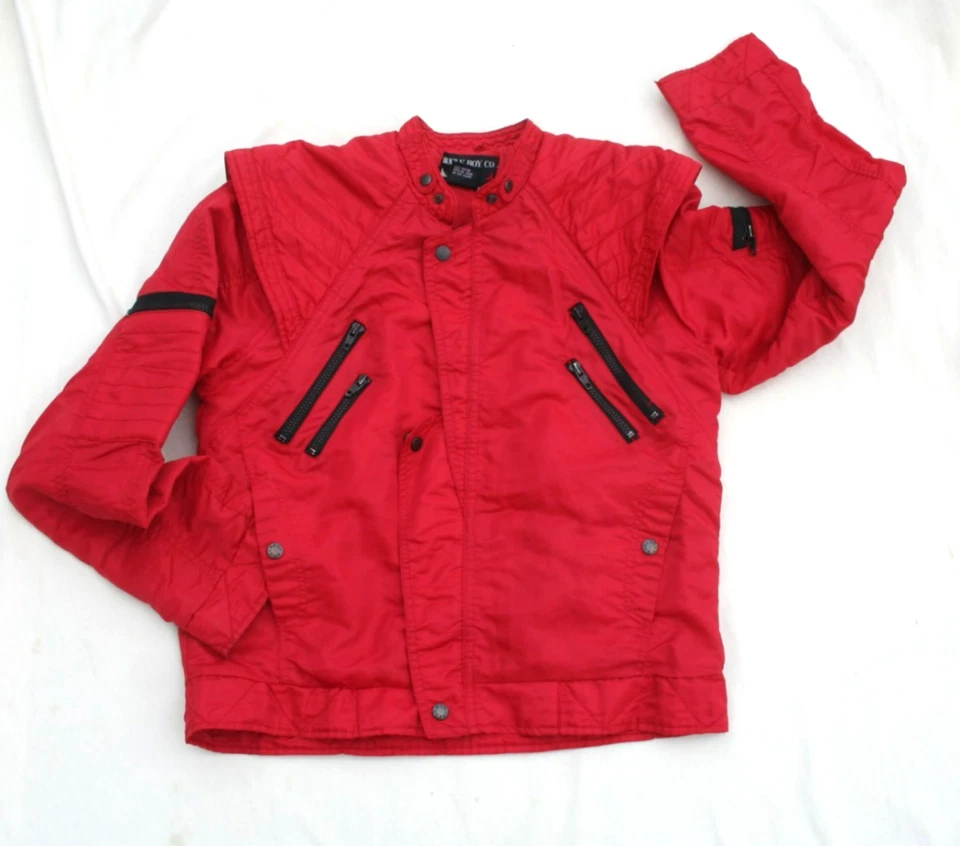 CHAQUETA DE PARACAÍDAS DE COLECCIÓN MICHAEL JACKSON AÑOS 80 ABRIGO BEAT IT THRILLER BAD Foto 4 de 4