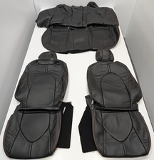 For Toyota Camry L Trd 2018-2024 Black Leather Seat Covers W168 For Toyota Camry L Trd 2018-2024 Black Leather Seat Covers W168