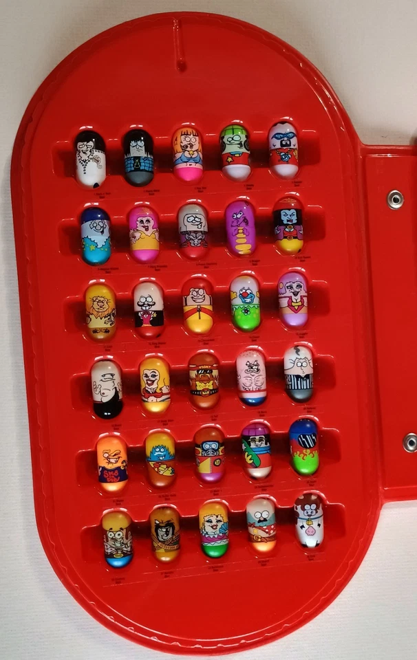 JUEGO COMPLETO VINTAGE EE. UU. MIGHTY BEANZ SERIE 1-60 EN ESTUCHE OFICIAL DE COLECCIONISTA Foto 2 de 4