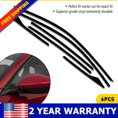 #ad #ad For 2016 2021 Honda Civic Black Chrome Delete Blackout Window Cover Car Parts US $10.44