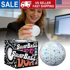 ULTRA SUPER RARE Snowball Crunch Stress Snow Ball Squish NEW SEALED