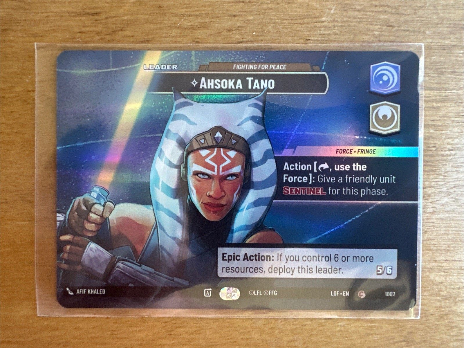 Ahsoka Tano (Showcase) (Foil) (NM+) - Star Wars Unlimited - Legends of the Force