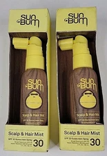 Lot Of 2 Sun Bum SPF 30 Scalp and Hair Mist Sunscreen Spray 2oz Ex. 2025/11