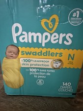 Pampers Swaddlers Baby Diapers, Size Newborn (140 Count) 0.21 per diaper