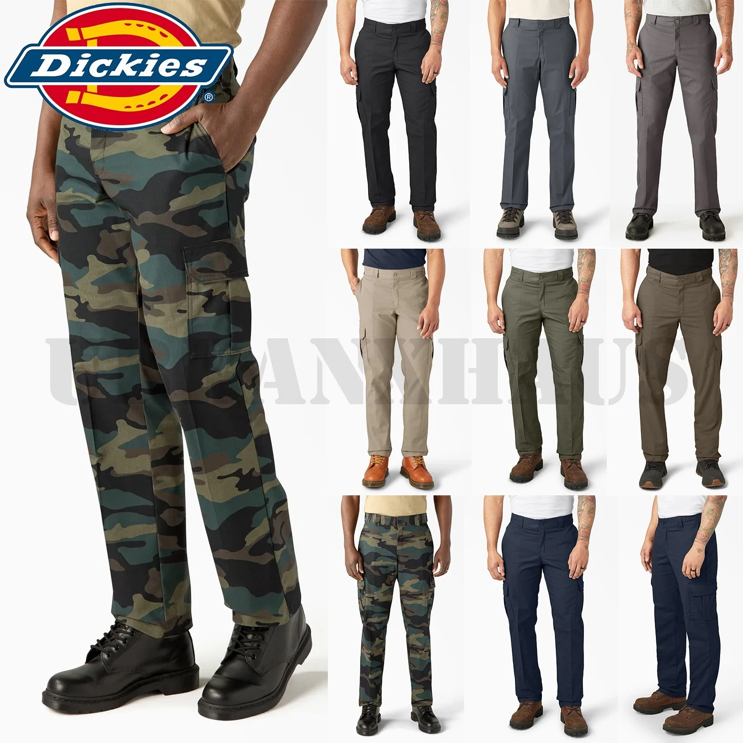 Dickies WP595 Men's FLEX Regular Fit Cargo Pants (30 to 50)
Opens in a new window or tab
