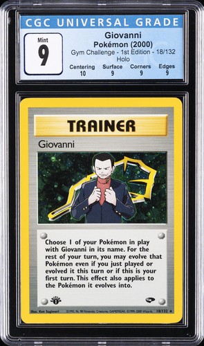 Giovanni (1st Edition) graded CGC 9 for sale on eBay