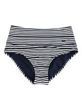 Nike Women's Sport Mesh High-Waist Swim Bottom Separates Swimsuit S, Black 