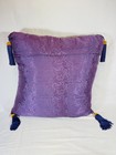2 Vintage Pillow Mustard Gold Green Purple Velvet Mid Century Boho — photo 3