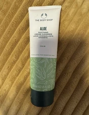 The Body Shop Aloe Soothing Cream Cleanser Face Wash For Sensitive Skin 4.2 Oz