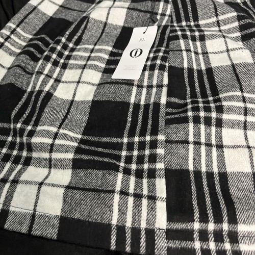 Size XL Mini Plaid Skirt Black White New With Tags - Picture 2 of 6