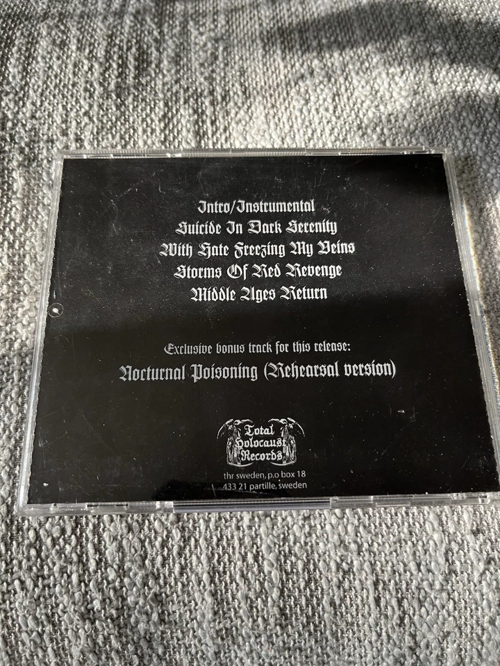 Suicide In Dark Serenity By Xasthur CD Rare Total Holocaust Records Foto 4 de 4