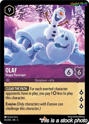 Olaf - Happy Passenger [5 - 50/204]Lorcana TCGNMCold Foil