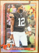 🔥2025 Topps Chrome Shedeur Sanders #315 Cleveland Browns Rookie Card🔥