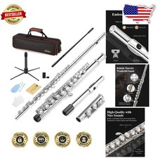 Student 16 Key C Flute Nickel Cupronickel Embouchure Offset G Split E Key