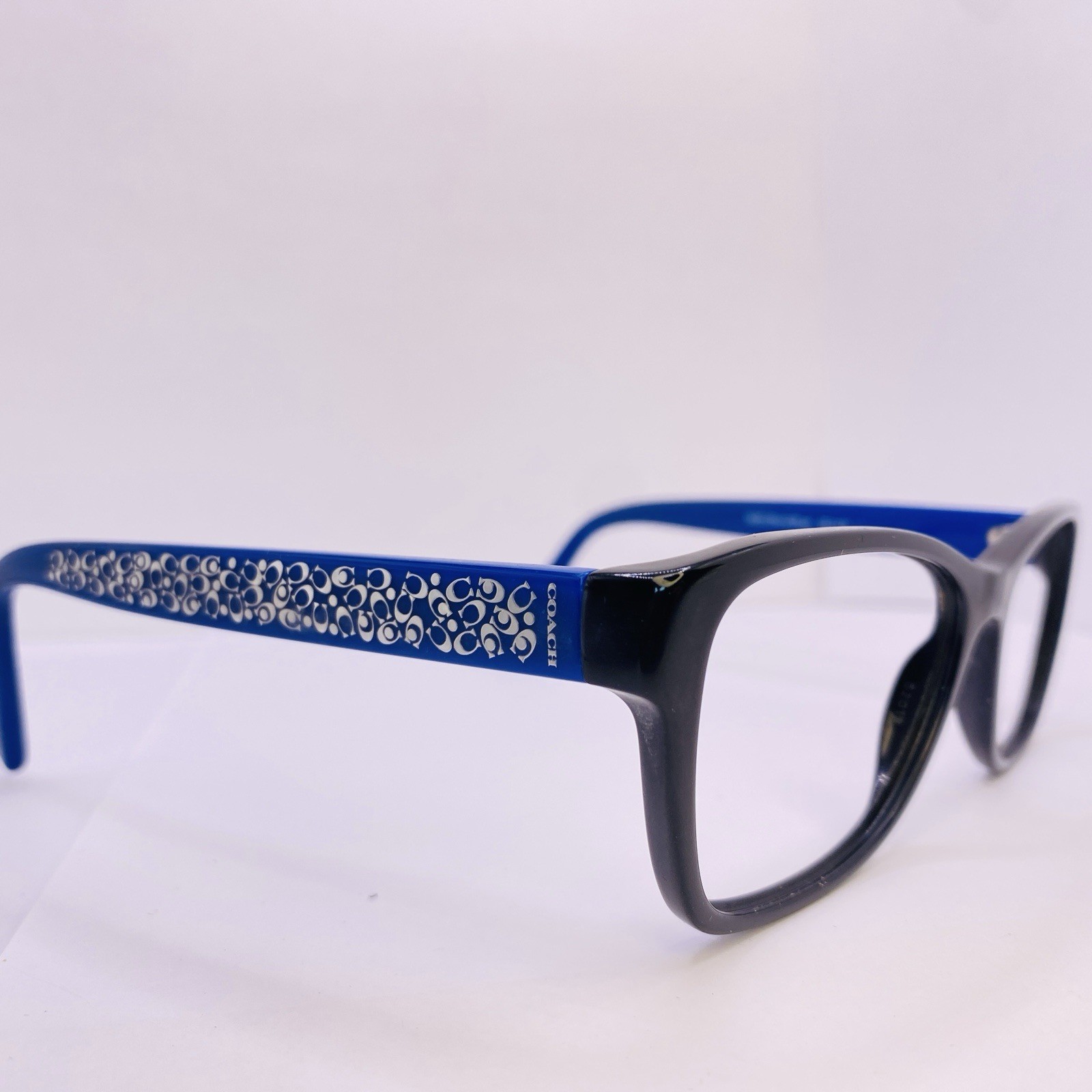 Coach Eyeglasses Sunglasses HC 6068 5282 Black Blue Logo Text 52 [] 16 135 MM thumbnail 7