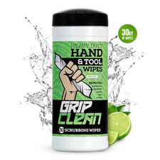 Grip Clean Heavy Duty Hand  Tool Cleaning Wipes   Waterless Hand Cleaner