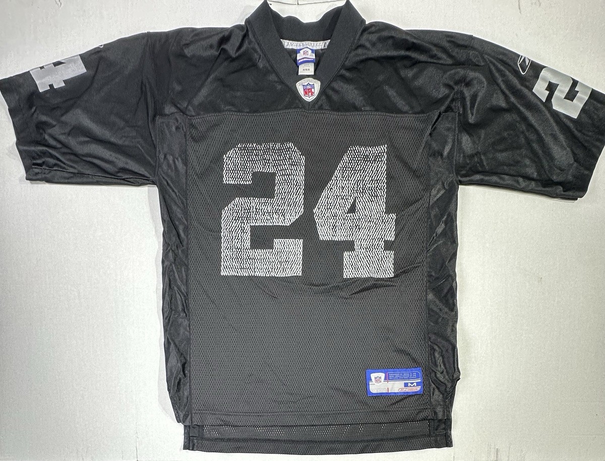 Vintage Reebok NFL Equipment Oakland Raiders #24 Charles Woodson