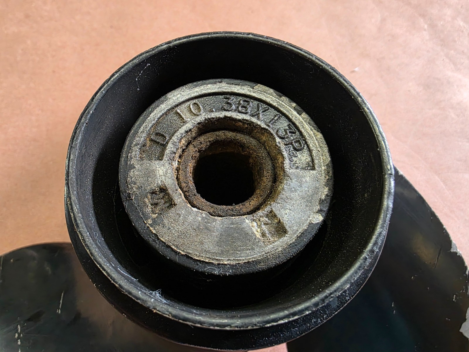 ALUMINUM 10 3/8" X 13P MERCURY BLACK MAX PROP, 48-19640A40P13, 10 SPLINE, P11378