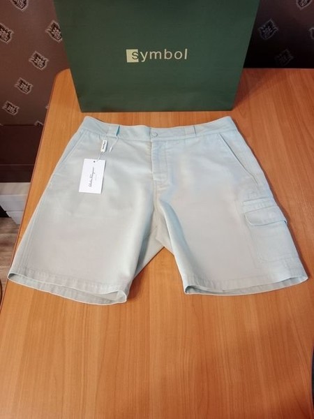 Men Ferragamo Shorts Mint 34