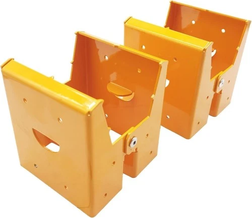 Set of 2 Steel Sawhorse Brackets Saw Support Bracke 4.3 inches, Yellow  - Picture 1 of 5
