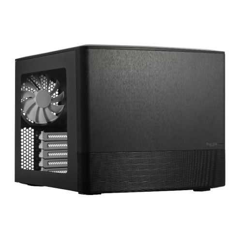 Fractal Design Node 804 Black Cube Case w/ Clear Window, Micro ATX, Brushed Al.