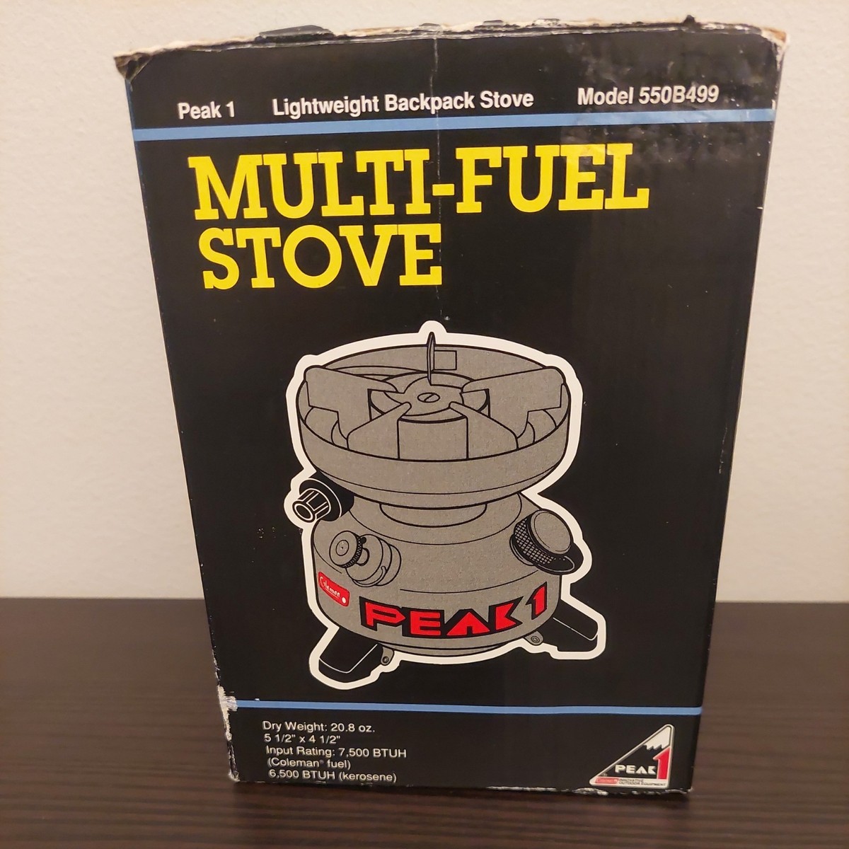 Coleman/コールマン PEAK1 550 MULTI-FUEL STOVE Coleman Peak 1 Multi Fuel Camp Stove Model 550B Vintage