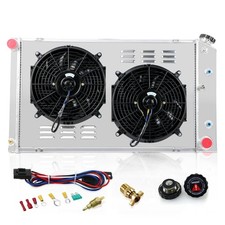 Primecooling 3 Row Aluminum Radiator Fan 12 Inches Dia. w/Shroud for Many ...