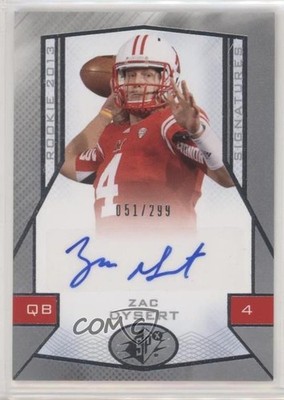 2013 SPx Rookie Signatures 51/299 Zac Dysert #85 Rookie Auto RC w3h