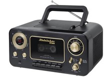 Studebaker SB2135BTBG Bluetooth Portable CD Player Radio and Cassette Player Bl
