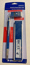 NOS Staedtler Technical Drafting Pencil Set Lead Case Sharpener 980 SBVK 2mm