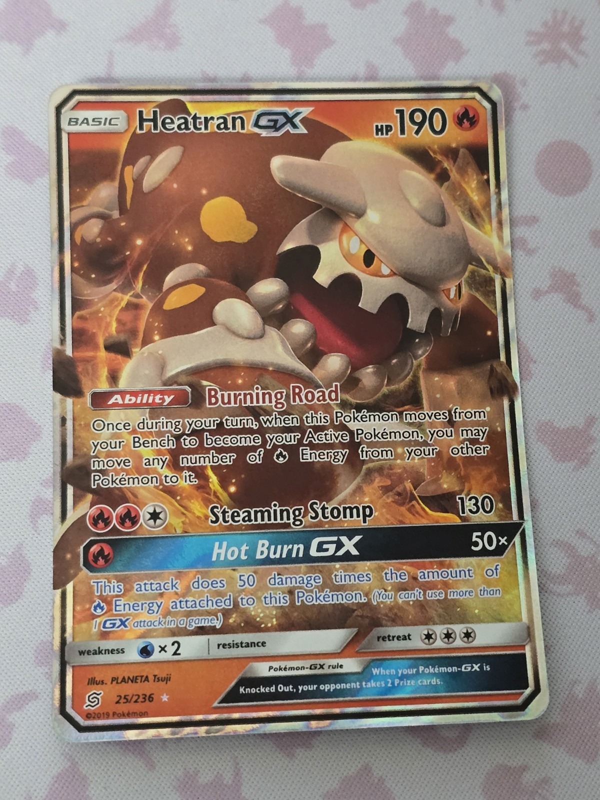 Pokemon Unified Minds Heatran GX 25/236 NM 0027
