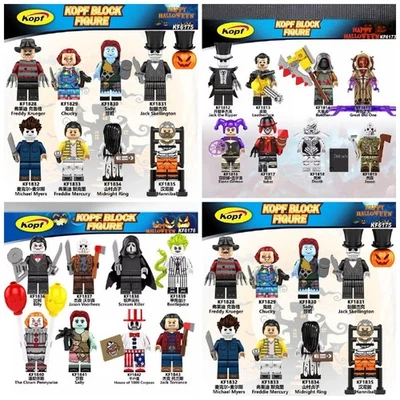 HORROR Halloween Personalizzato Lego Horror Mini Figure Giocattolo Mostro Michael Myers Freddy